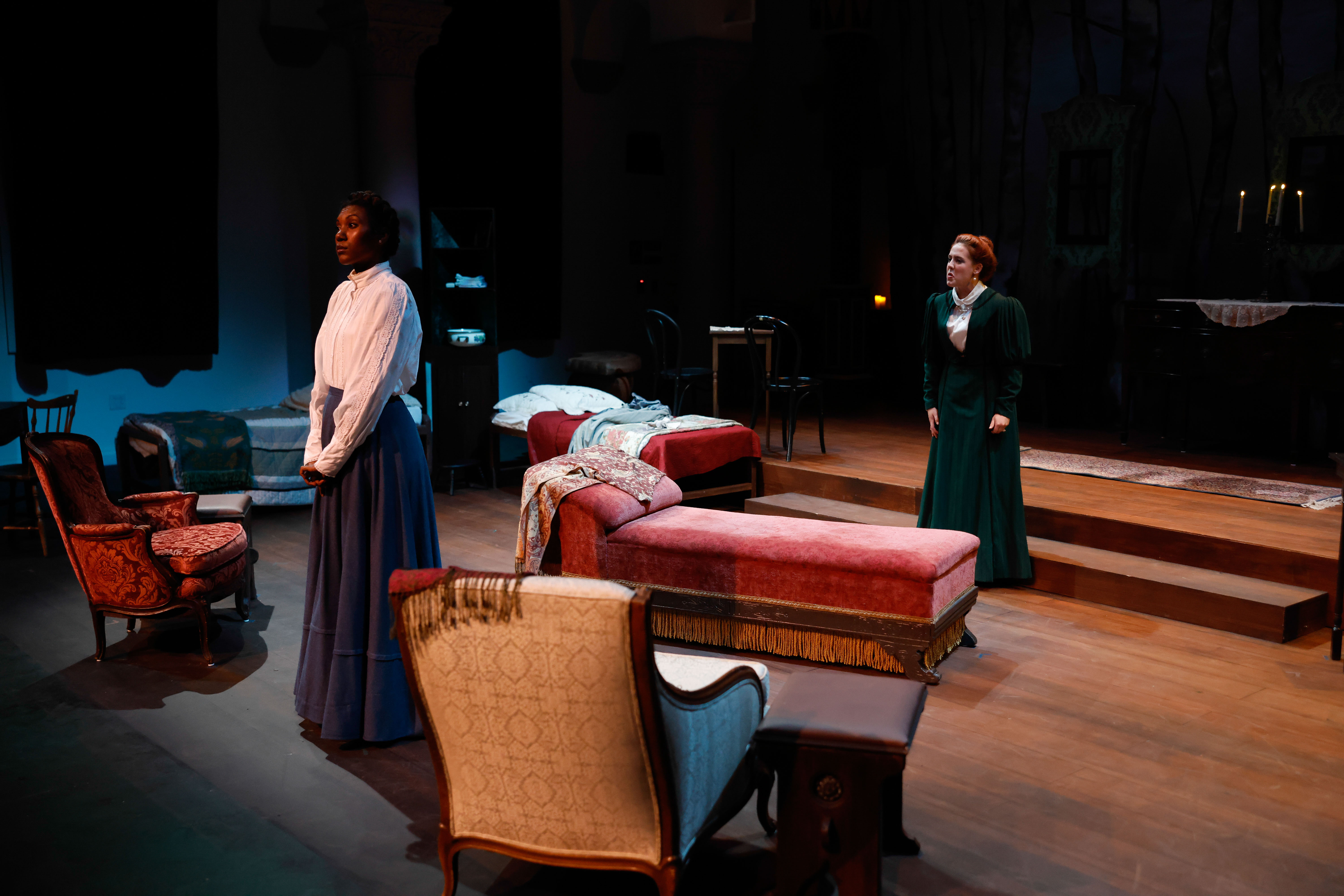 Three Sisters - Wide stage with period furniture