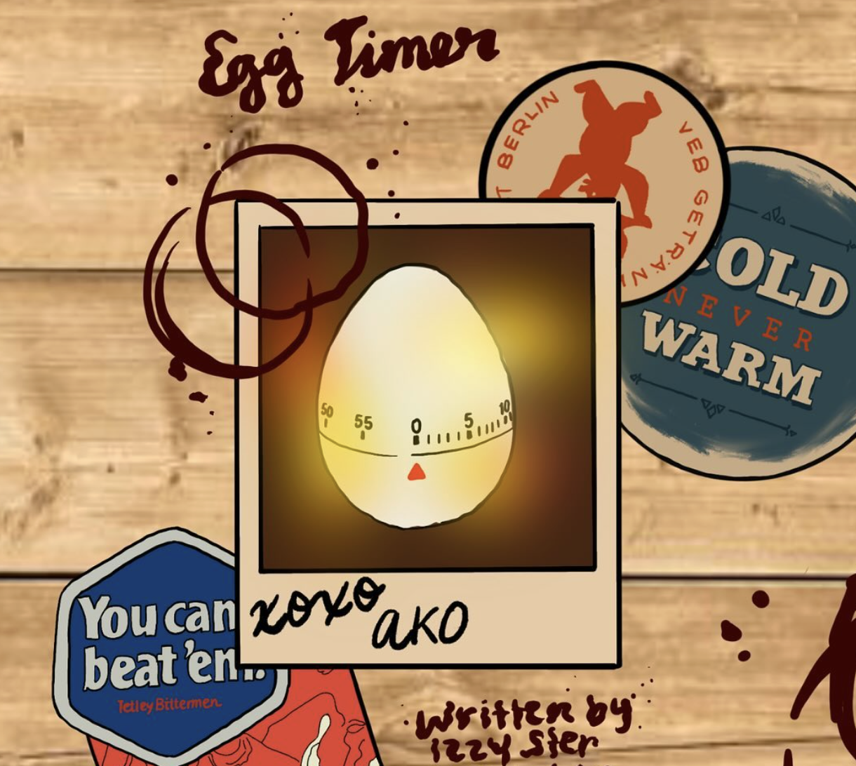 Brand New Theatre - Egg Timer polaroid with vintage stickers