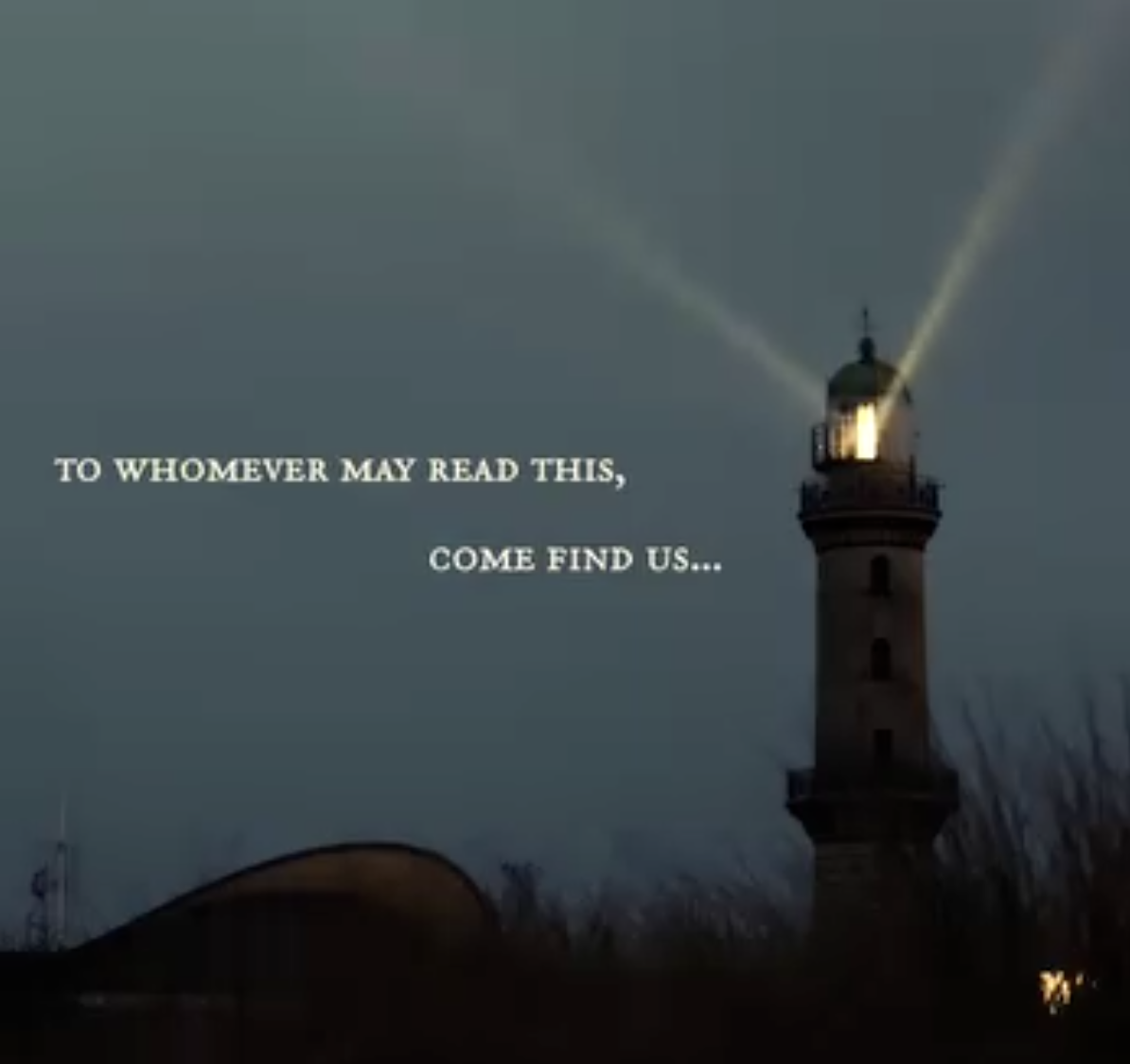 Brand New Theatre - Lighthouse promotional image with Come Find Us text
