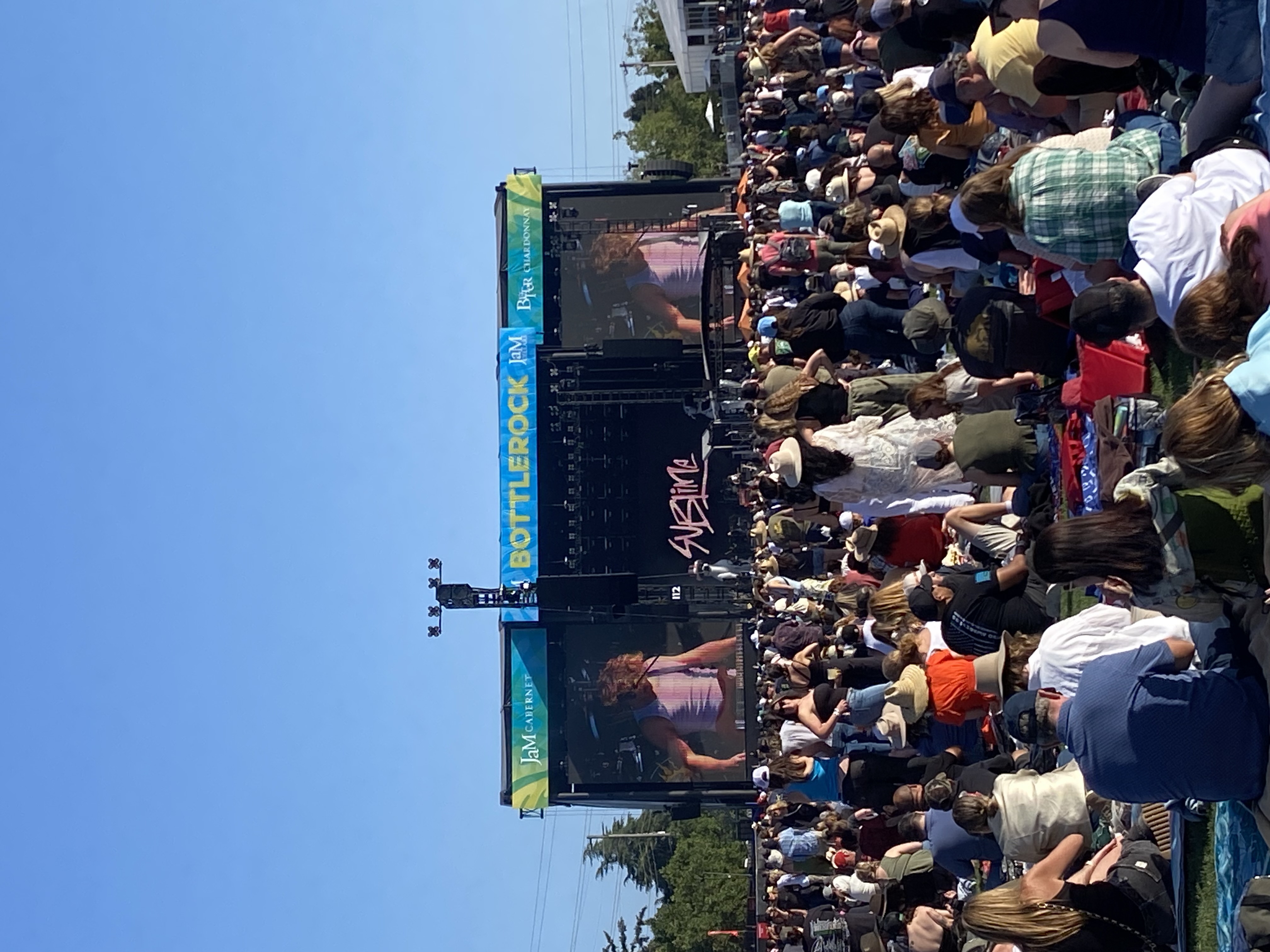 Sublime at BottleRock festival with crowd on lawn